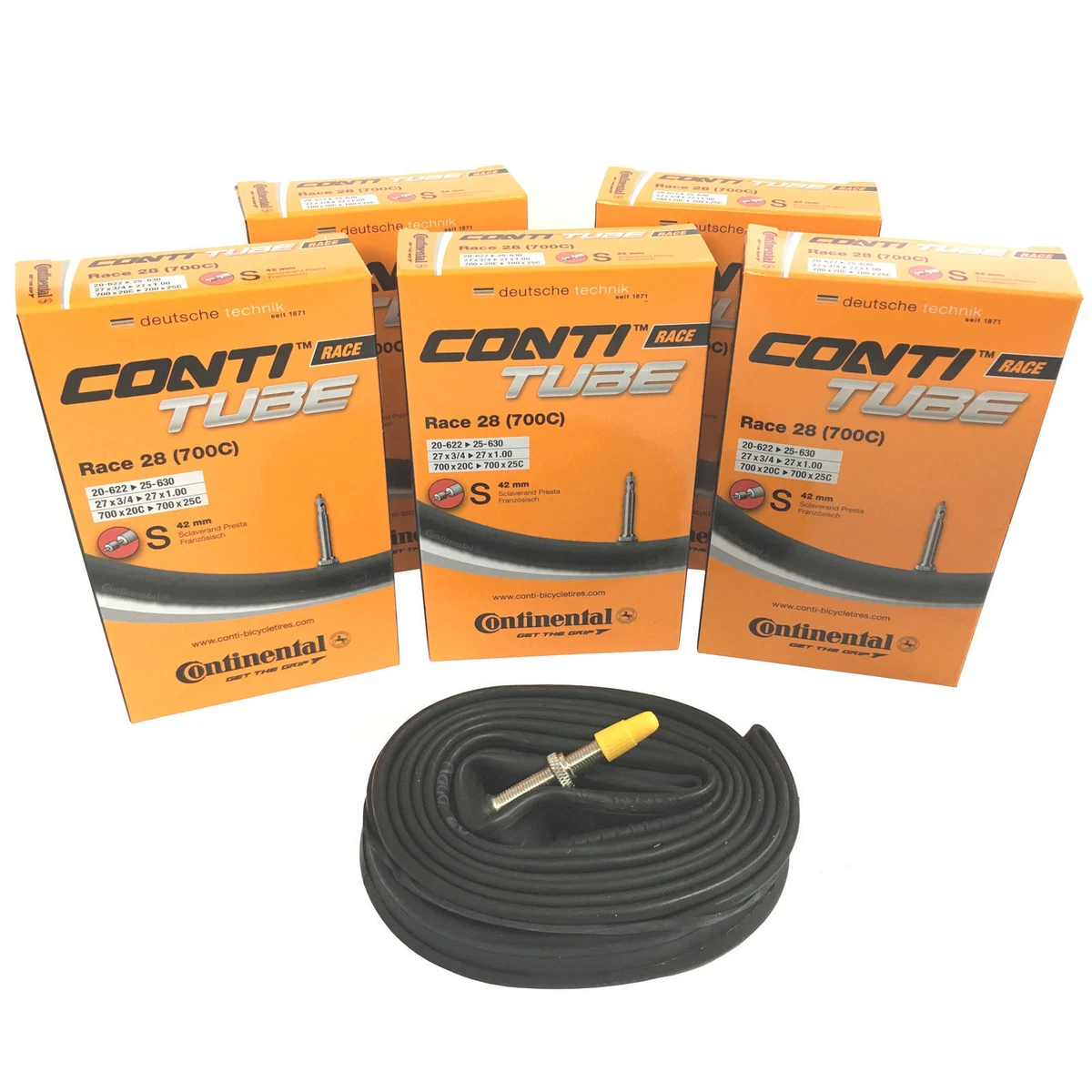 Continental Race 28 700c 42 60 80mm Road Inner Tubes Presta 20 25