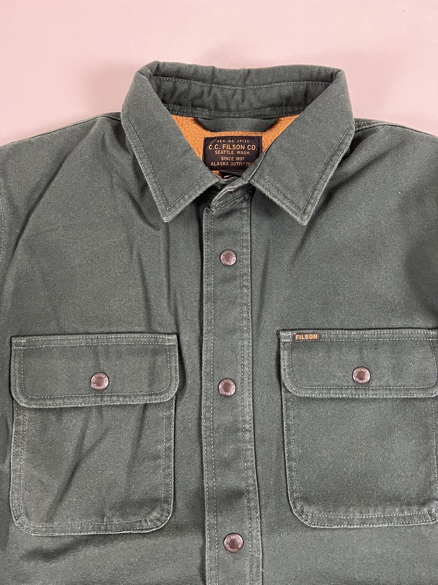 FILSON FLEECE LINED JAC-SHIRT DARK SPRUCE M NWT LAST ONE | eBay