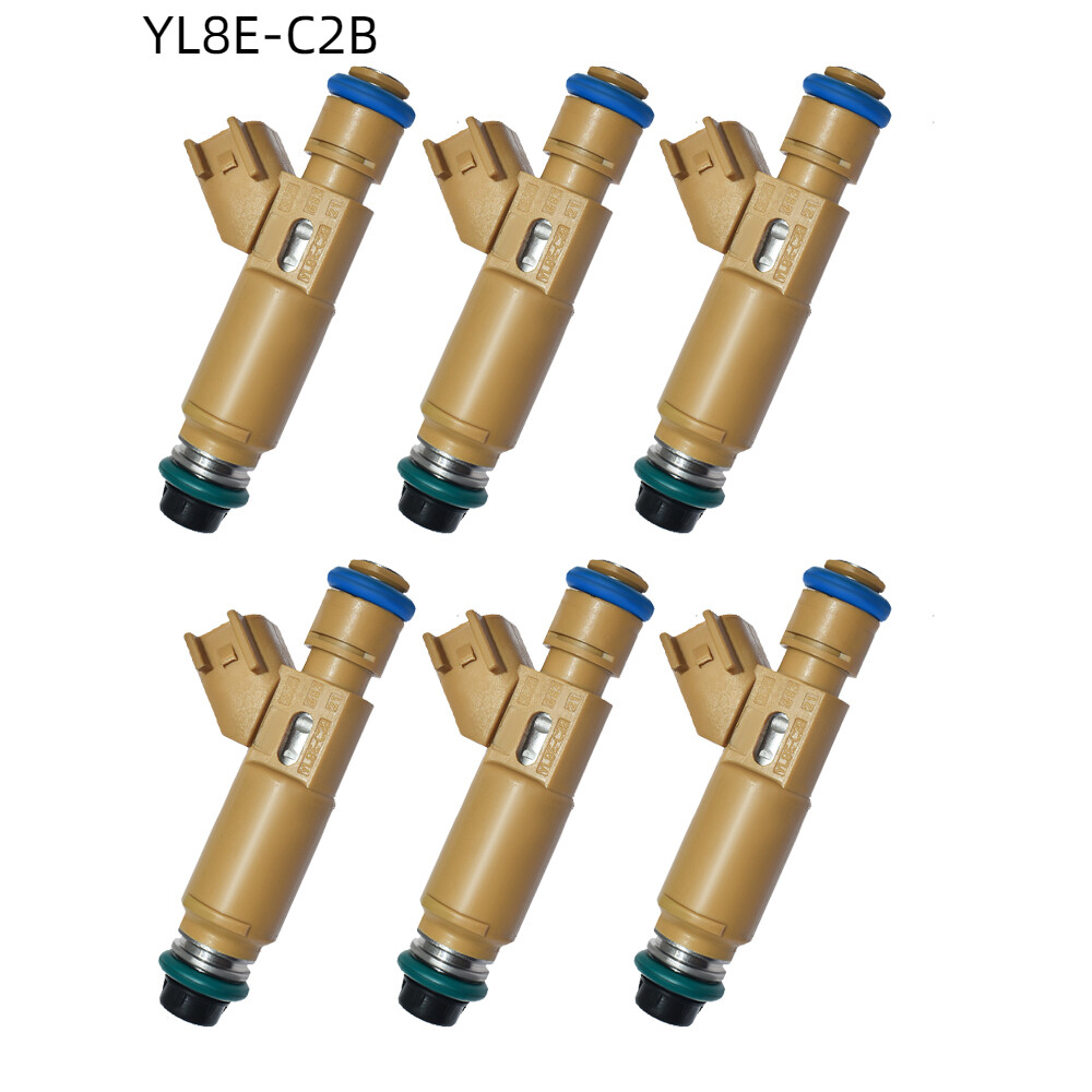 Fuel Injector Nozzle for Ford Escape, for Mercury 3.0L V6 2001-2004, 1/6PCS Fuel Injector Nozzle YL8E-C2B/195500-3520,6PCS