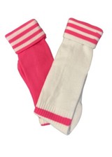 NWT Franklin 2 Pack Youth Soccer Socks White Pink Size Medium 2-5 Made In USA