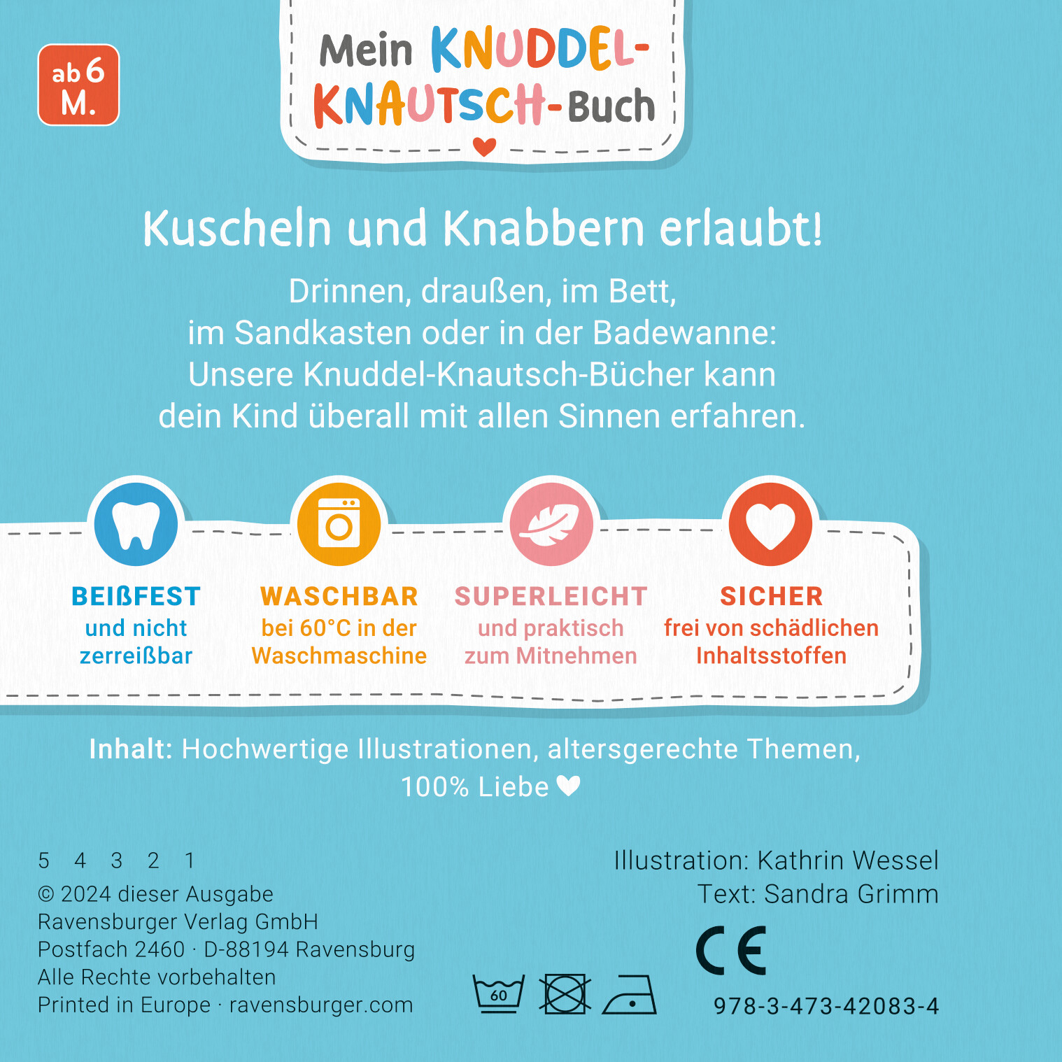 Thumbnail - Kathrin Wessel; Sandra Grimm / Mein Knuddel-knautsch-buch: Robust,