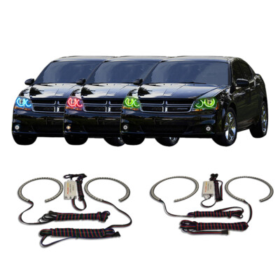 RGB Multi Color CHS Headlight Halo kit for Dodge Avenger 08-15
