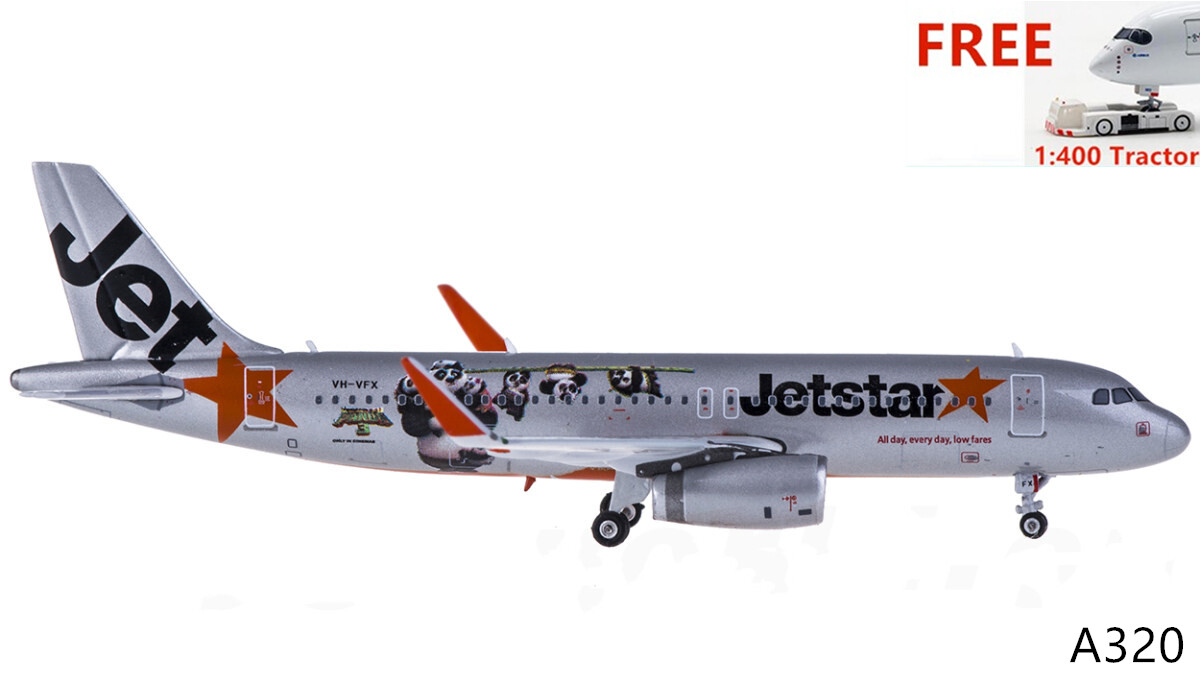 Rare)1:400 Phoenix PH04102 Jetstar A320 VH-VFX Aircraft