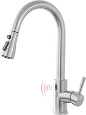 Touchless Kitchen Faucet with Pull down Sprayer Motion Sensor Hands-Free Smart A