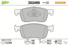 VALEO BREMSBELÄGE SATZ VORNE passend für CITROËN JUMPY SPACETOURER FIAT SCUDO UL