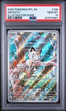 PSA 10 Meowth 106/094 Phantasmal Flames Illustration Rare Pokemon Card