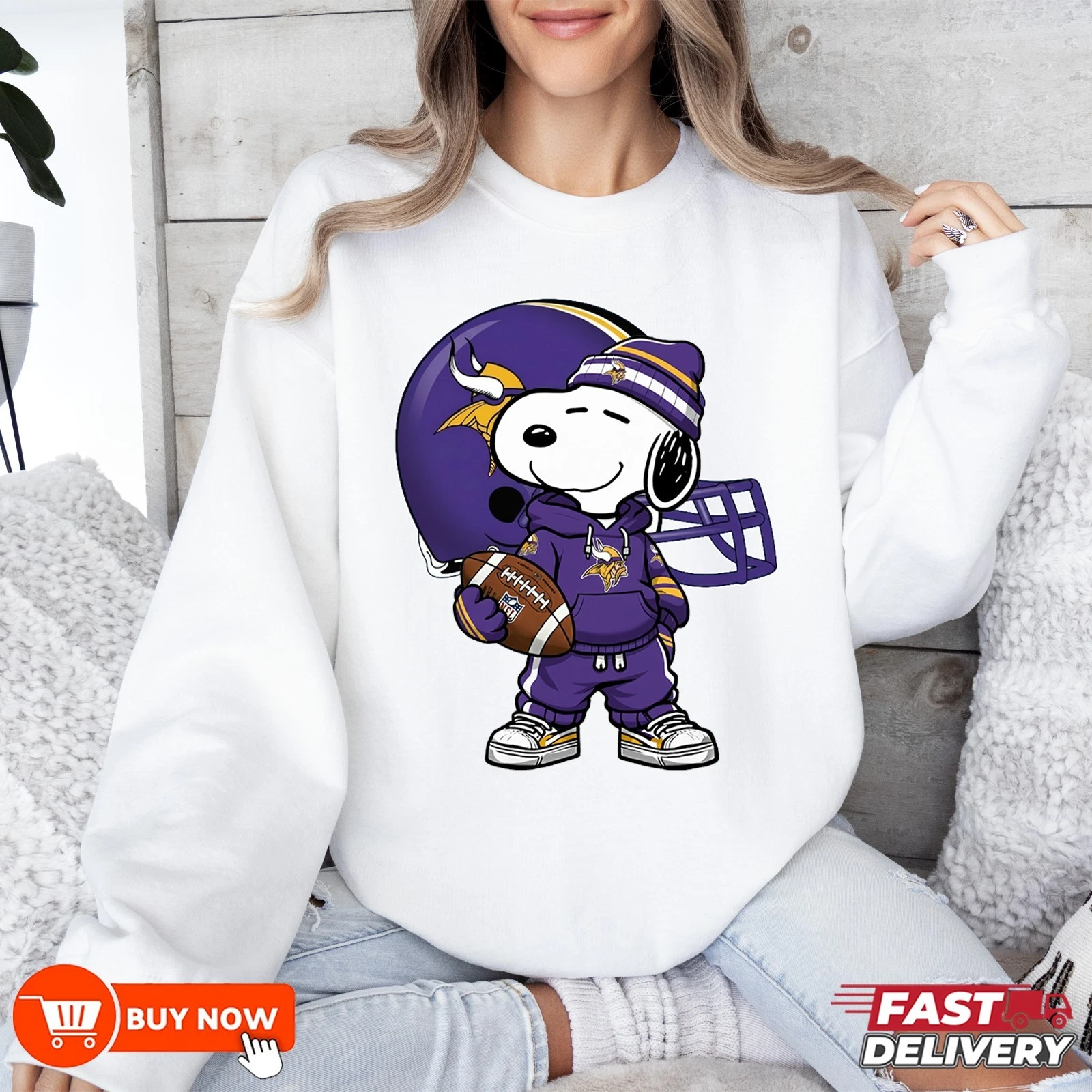 Minnesota Vikings Football Sweatshirt