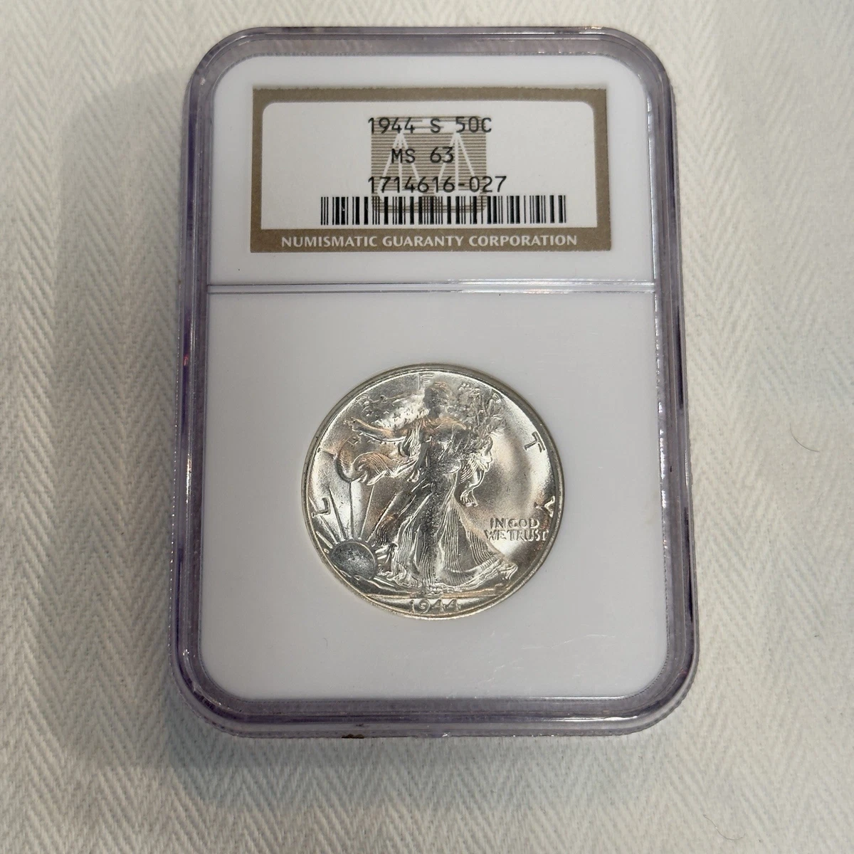 MS 63 Graded 1944 Year Liberty Walking Half Dollars (1916-1947