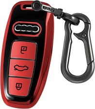 Key Fob Cover With Keychian Compatible With Audi 2021 2022 2023 2024 2025 A6 A7