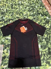 YOUNGLA (SOLD OUT) - 4065 - WARRIOR X COMPRESSION TEES - BLACK/RED - Medium