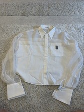 Brunello Cucinelli Never Worn White Blouse Si...