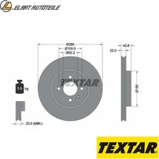 2x BRAKE DISCS 92288303 FOR HYUNDAI i20/III/Hatchback/Van/ACTIVE BAYON KIA  