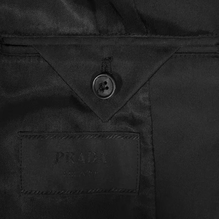 Prada Nylon Men's Blazer Jacket - Black, Size 52, Excellent Condition thumbnail 8