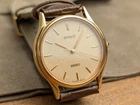 [N Mint] 1981 SEIKO Dolce 8n41-6060 Gold Dial Quartz Men's Watch Vintage 32mm