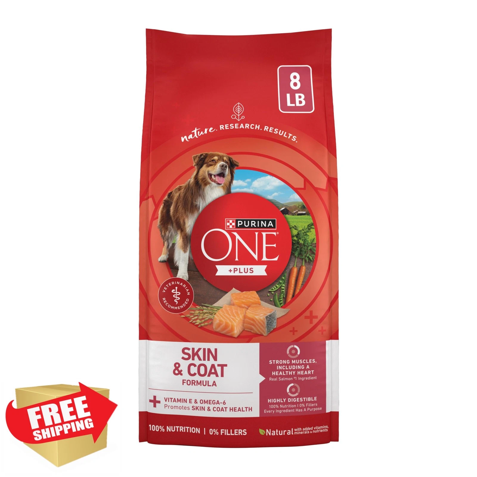 Purina ONE Natural Sensitive Stomach Dog Food 8 lb Bag