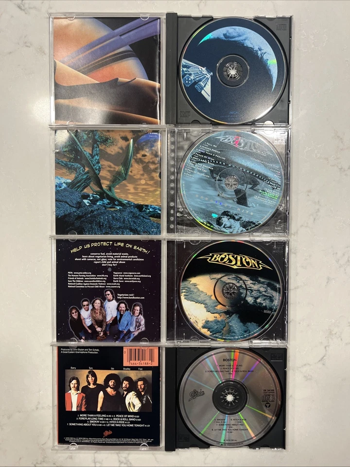 Lot Of 4 Boston CD More Than A Feeling Don’t Look Back I Need Your Love Foto 3 de 4