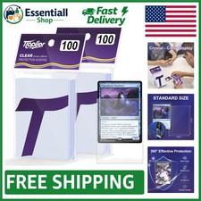 200 Soft Plastic Card Protectors - Ideal for Baseball, MTG, TCG Collections