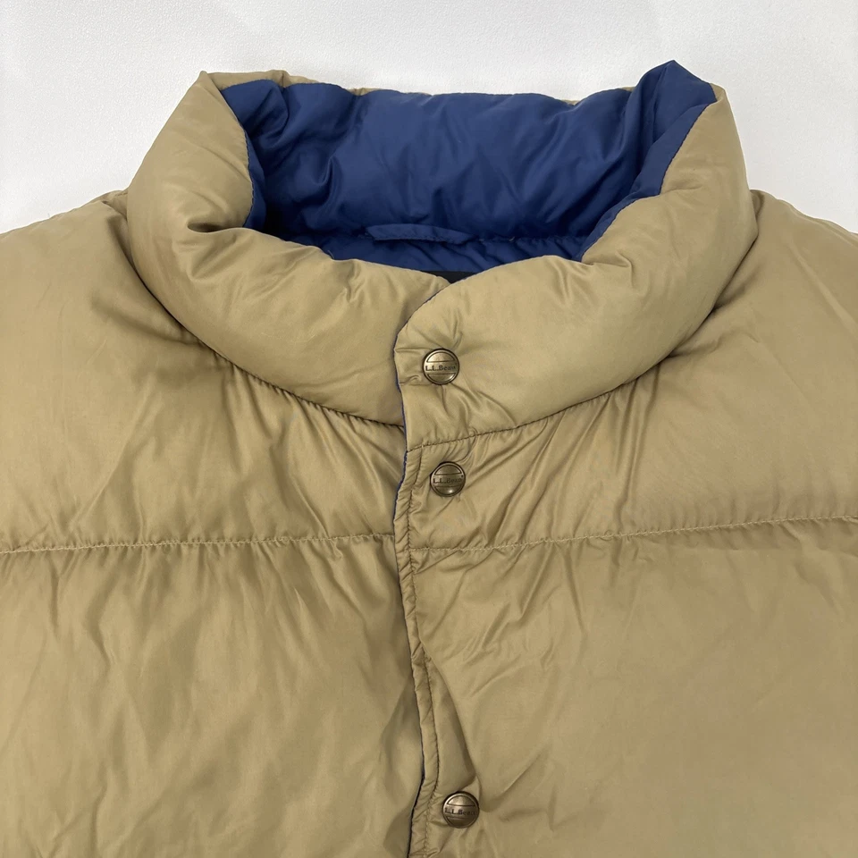 Винтажный LL BEAN жилет мужчин XXL утка вниз жилет пуховик упаковываемый на открытом воздухе поход - Изображение 2 из 4