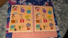 Vintage Hallmark Stickers Looney tunes Rewards Taz Bugs Daffy Lot 2 Sheets