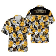 Boston Bruins National Hockey League Tropical Hawaiian Shirt