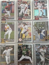 Topps logo foil MLB 27 card lot 