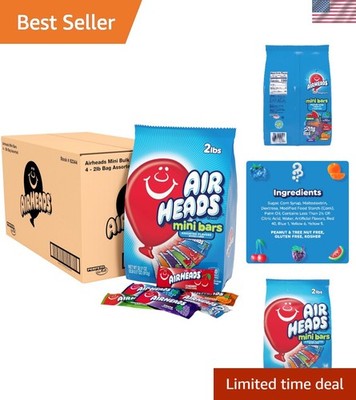 Individually Wrapped Taffy Candy Bars - 80 Count Assorted Fruit Flavors