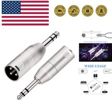 1/4" TRS to XLR Adapter, Balanced Quarter Inch 6.35mm Male to XLR Male Adapte...