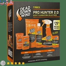 Hunting Scent Eliminator Kit 7 Piece Odor Control Eco Friendly Soap Spray New