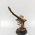 Brass Metal Eagle in Flight Figurine on Black Base, Antique 2 feet by 2 feet — photo 6