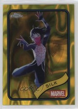 2025 Topps Chrome Marvel Comics Yellow Lava Refractor Silk #108 1m6m