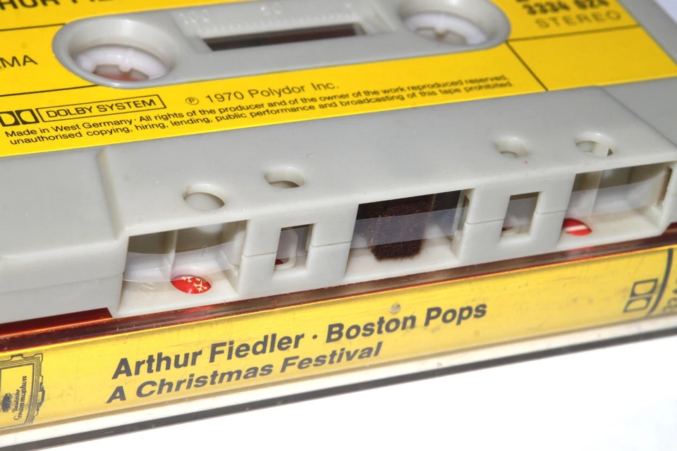 Arthur Fiedler - Boston Pops : A Christmas Festival (Cassette Tape) PLAY TESTED Foto 2 de 4