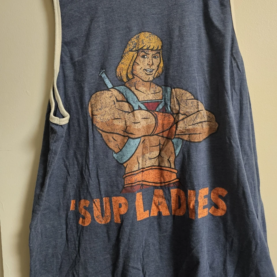 Camiseta sin mangas He-Man Masters Of The Universe “Sup Ladies” para hombre XL - azul - 27x19 Foto 3 de 4