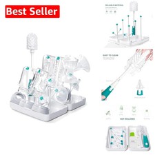 Teal Travel Drying Rack for Baby Bottles - Must-Have for Moms and Families