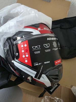 Ls2 Advant x Klapphelm mit Sonnenblende Motorradhelm Klapphelm