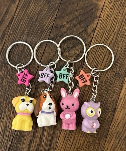 Claire’s Keychains animals dogs rabbit owl