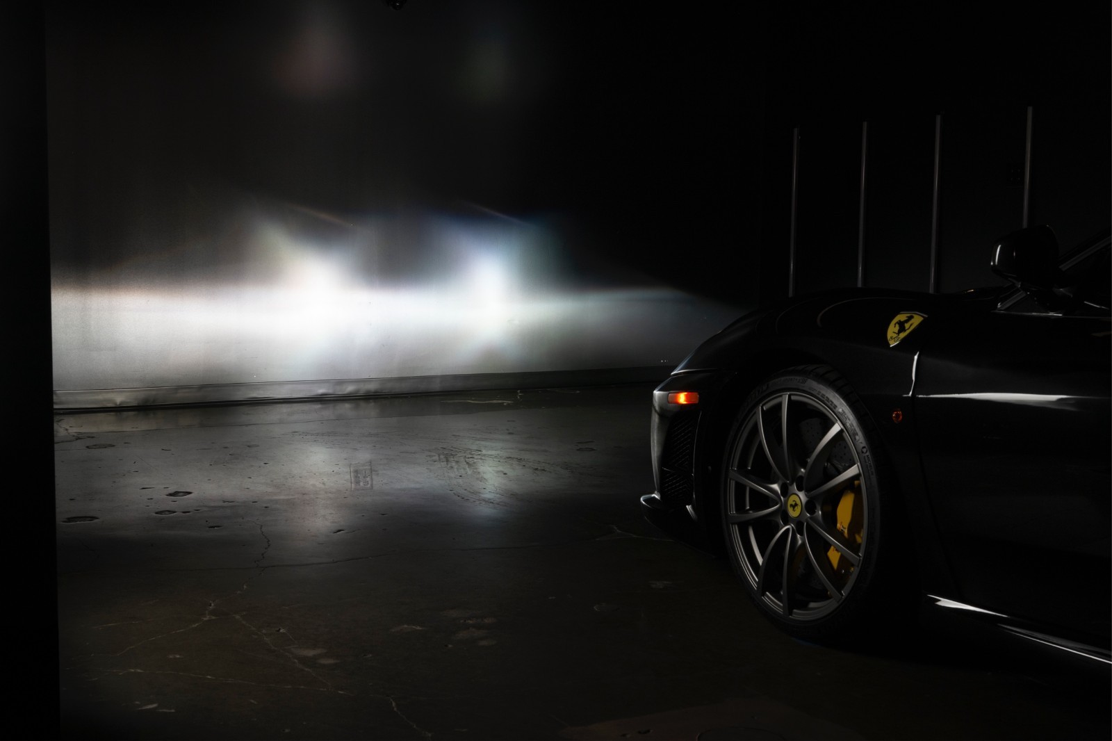 NEW SET LEFT + RIGHT:  FERRARI F430 COUPE SCUDERIA HEADLIGHTS RHD CARBON AMBER