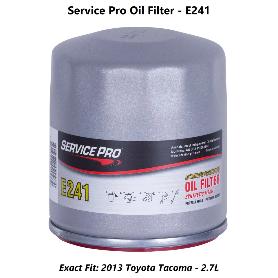 2013 Toyota Tacoma 2.7L Complete Air, Oil & Cabin Filter Kit (0W-20) Foto 3 de 4