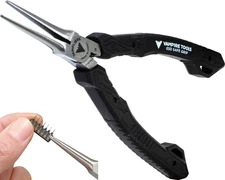 5.5" Mini Precision Needle Nose Pliers. Made in Japan. Non-Serrated Jaws, Pre...