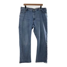 Wrangler Mens Relaxed Boot Jeans Size 39x30 Light Wash Denim country Western