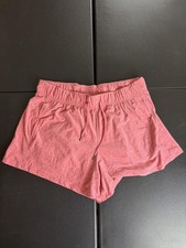 Athletic Works Shorts Kids Large 12-14 Pink Jersey Athletic Drawstring Running
