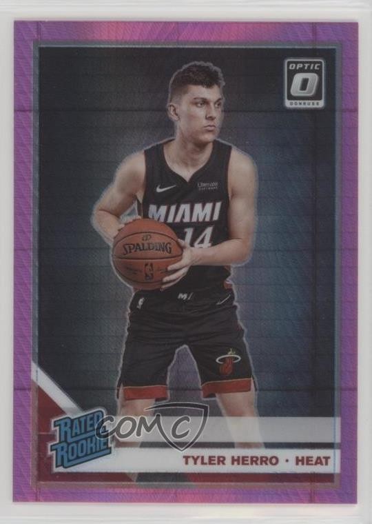 2019-20 Panini Donruss Optic Rated Rookie Pink Hyper Prizm Tyler Herro #172 0ds5