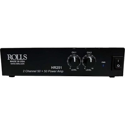 Rolls Corporation HR251 50w Per Ch Amp Rca Xlr