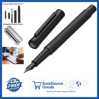 Classic Design Fountain Pen Extra Fine Nib Black with Converter and Box Set