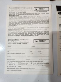 Game Genie For NES Nintendo Complete W/ Manual, Inserts, & Instruction Booklet