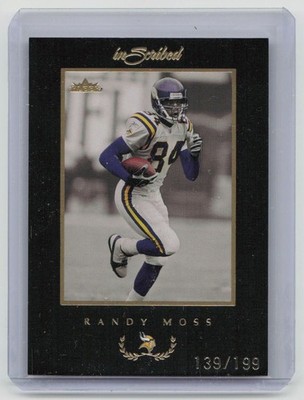 2004 Fleer Inscribed Randy Moss Black Border 139/199 Vikings Football HOF