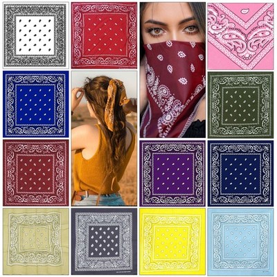 Bandana Baumwolle Paisley Mundschutz Stirnband Kopfbedeckung Halstuch Band Halstuch