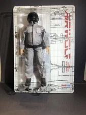 Custom 8 inch AIRWOLF PILOT (Dominic Santini)  80s retro carded MEGO - esque