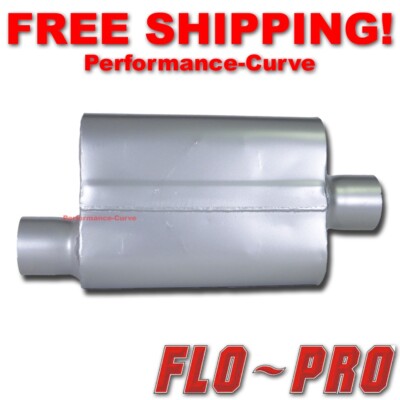 2 Chamber Performance Exhaust Street Muffler FLO-PRO Super V - 3'' O/C - V43041