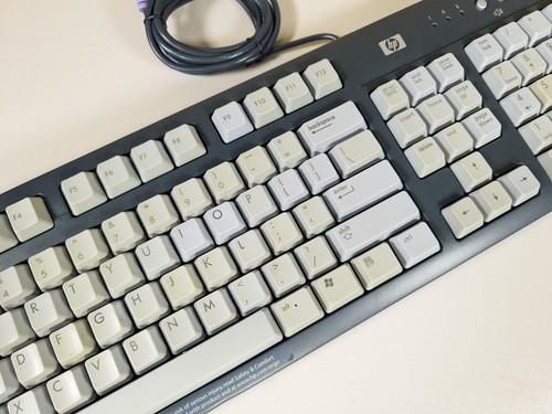 HP Keyboard 5187-3549 Model 5107 Wired PS/2 Retro Vintage Cleaned READ NOTES - Picture 4 of 12