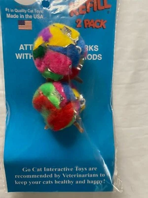 GO CAT DA BALL REFILL INTERACTIVE KITTEN CAT FUN 2 PACK